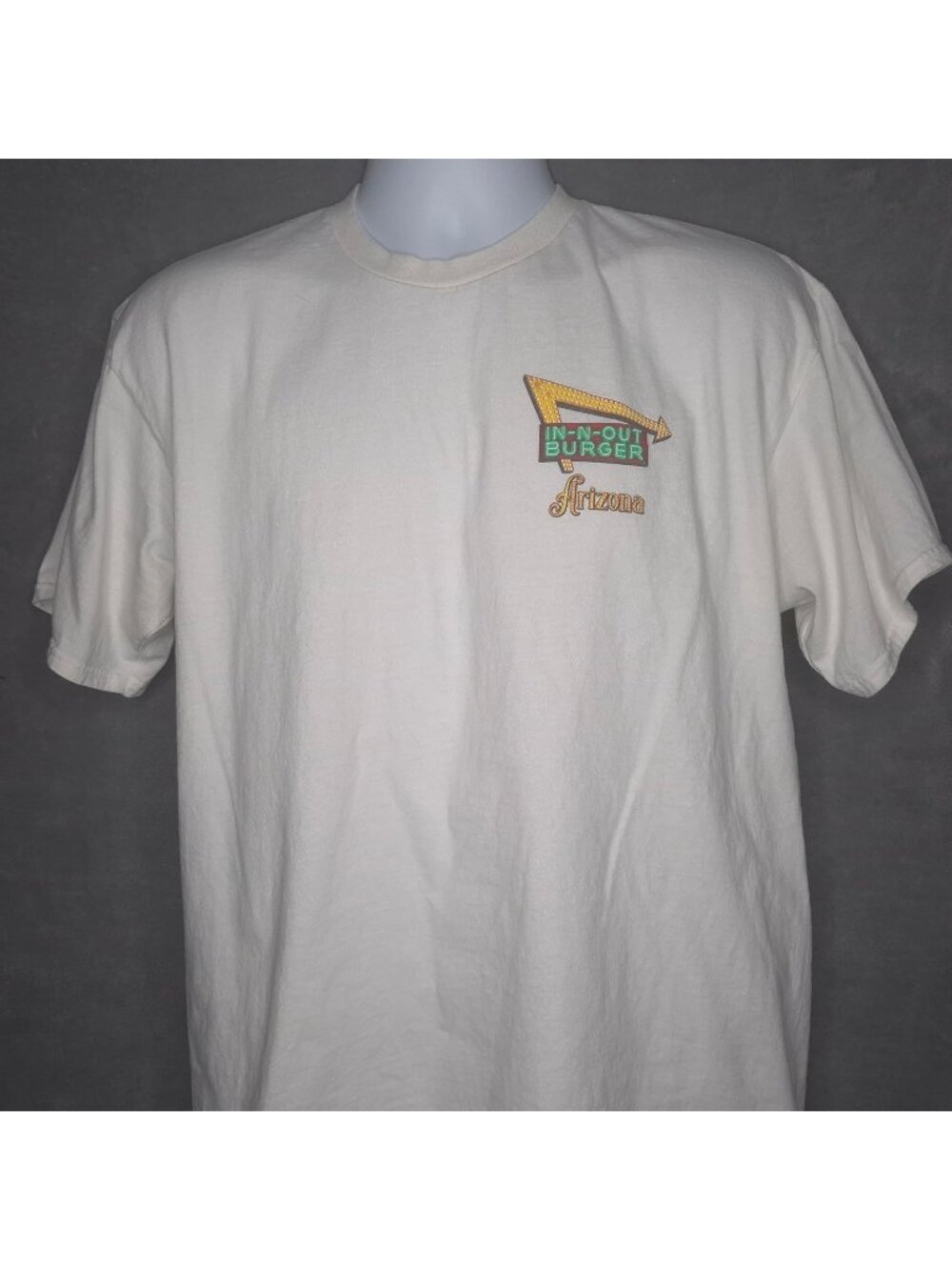 In-N-Out Burger Arizona Graphic T-Shirt Large Cotton White Sunset Scene